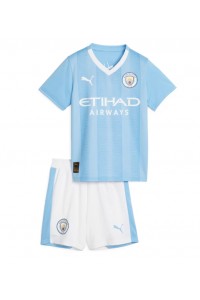 Manchester City Babytruitje Thuis tenue Kind 2023-24 Korte Mouw (+ Korte broeken)